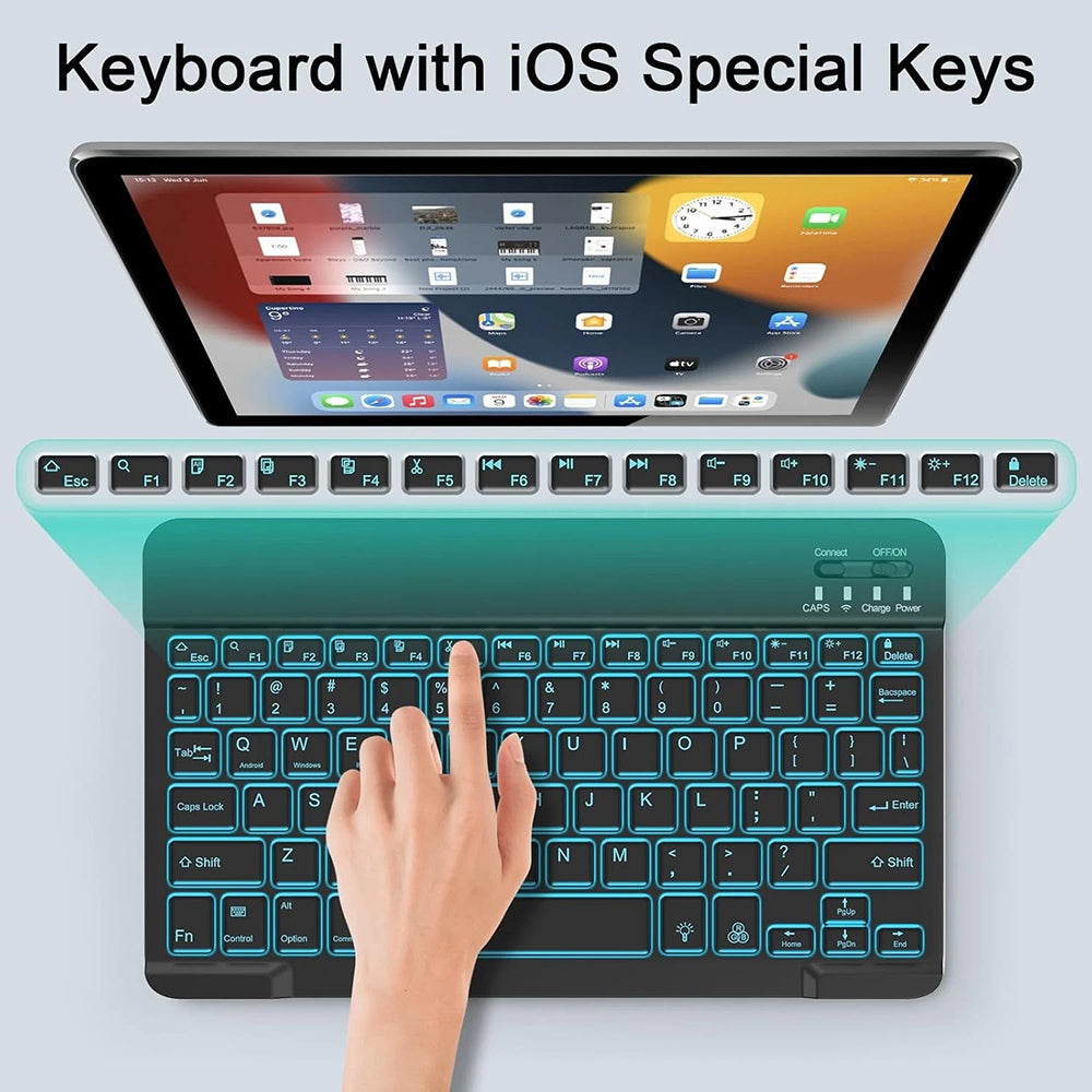 Trådløst tastatur- og mussett Techsuit AirCombo WKM1, BT / Wi-Fi, svart