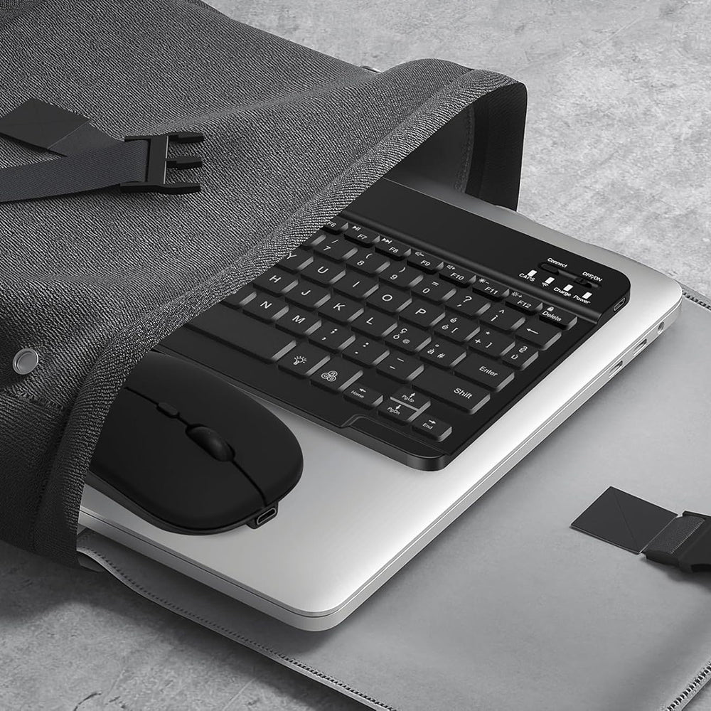 Trådløst tastatur- og mussett Techsuit AirCombo WKM1, BT / Wi-Fi, svart