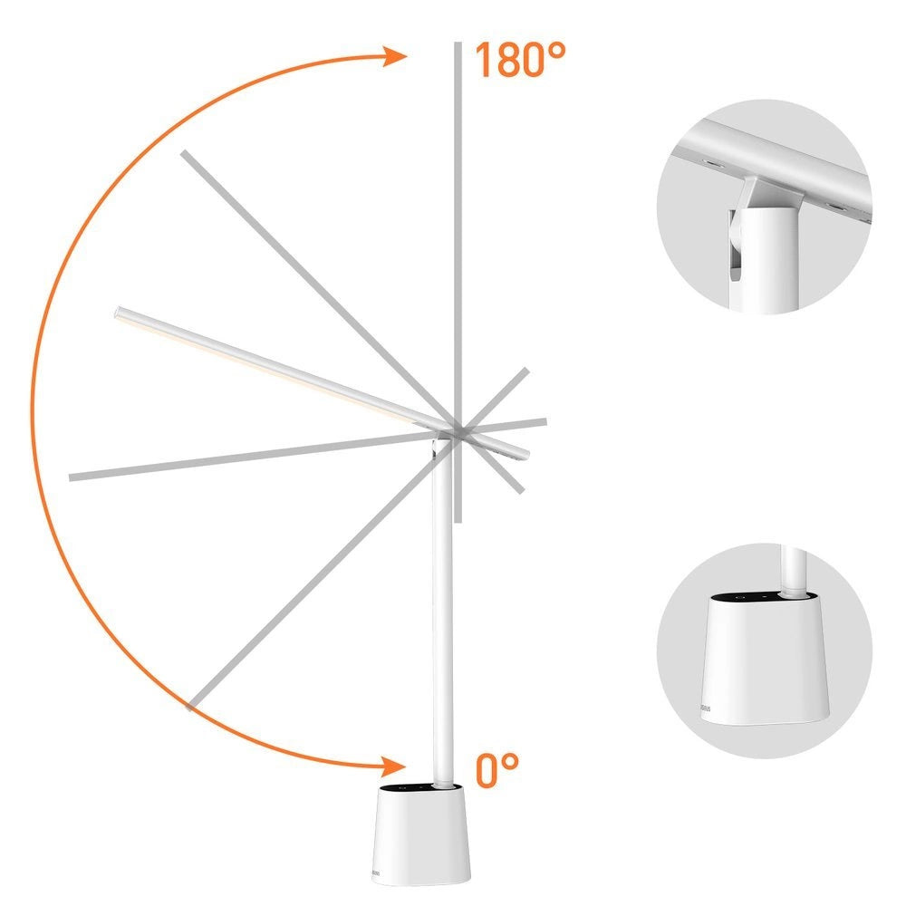 Baseus Smart Eye LED-skrivebordslampe, Hvit DGZG-02