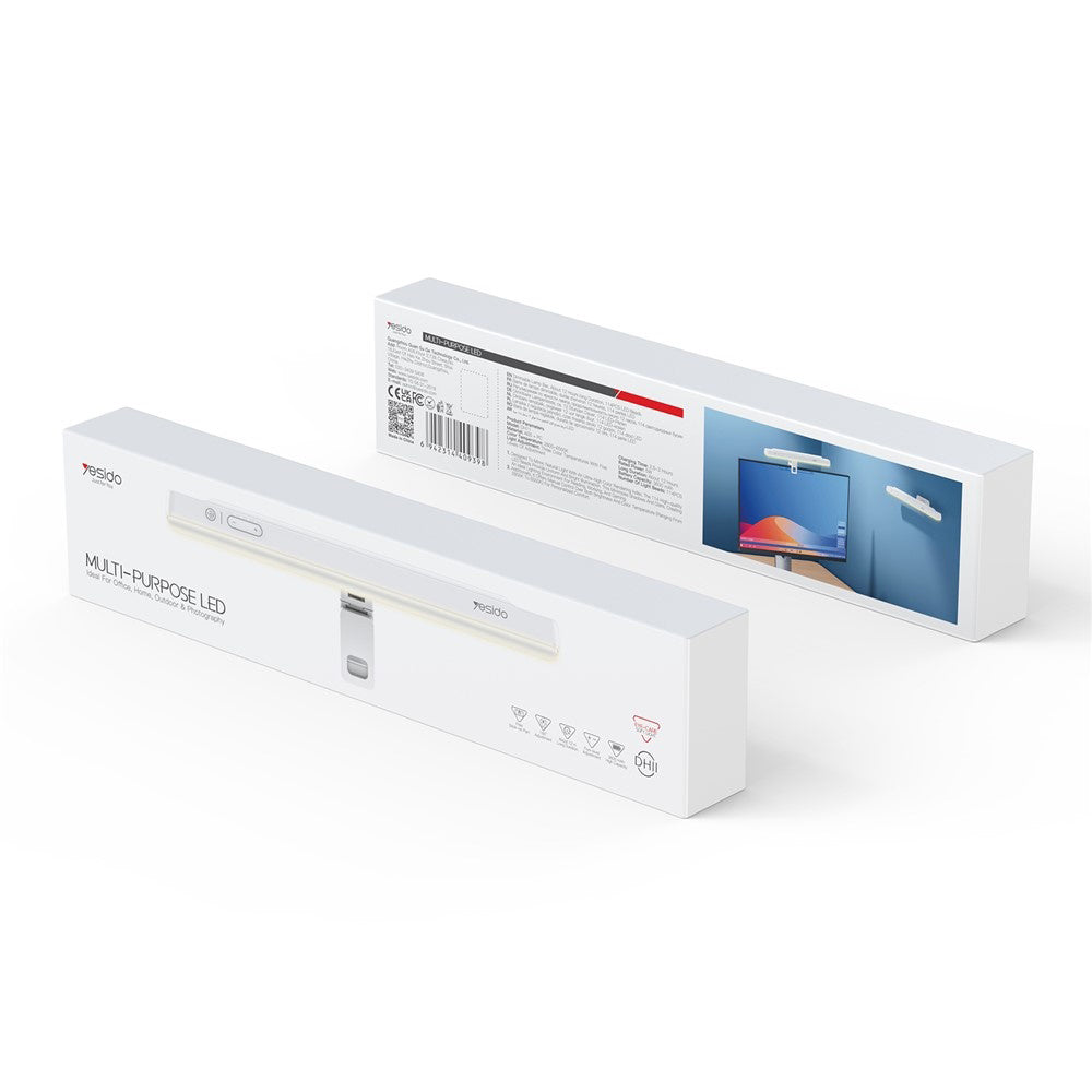 Led-lampe for skjerm Yesido DH11, Hvit