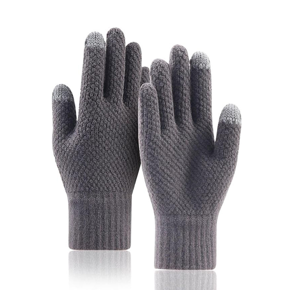 Vinterhansker med berøringsfunksjon for menn Techsuit ST0013, størrelse 22 cm, grå