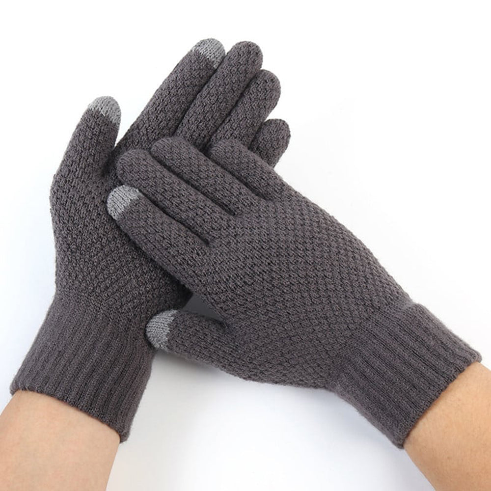 Vinterhansker med berøringsfunksjon for menn Techsuit ST0013, størrelse 22 cm, grå
