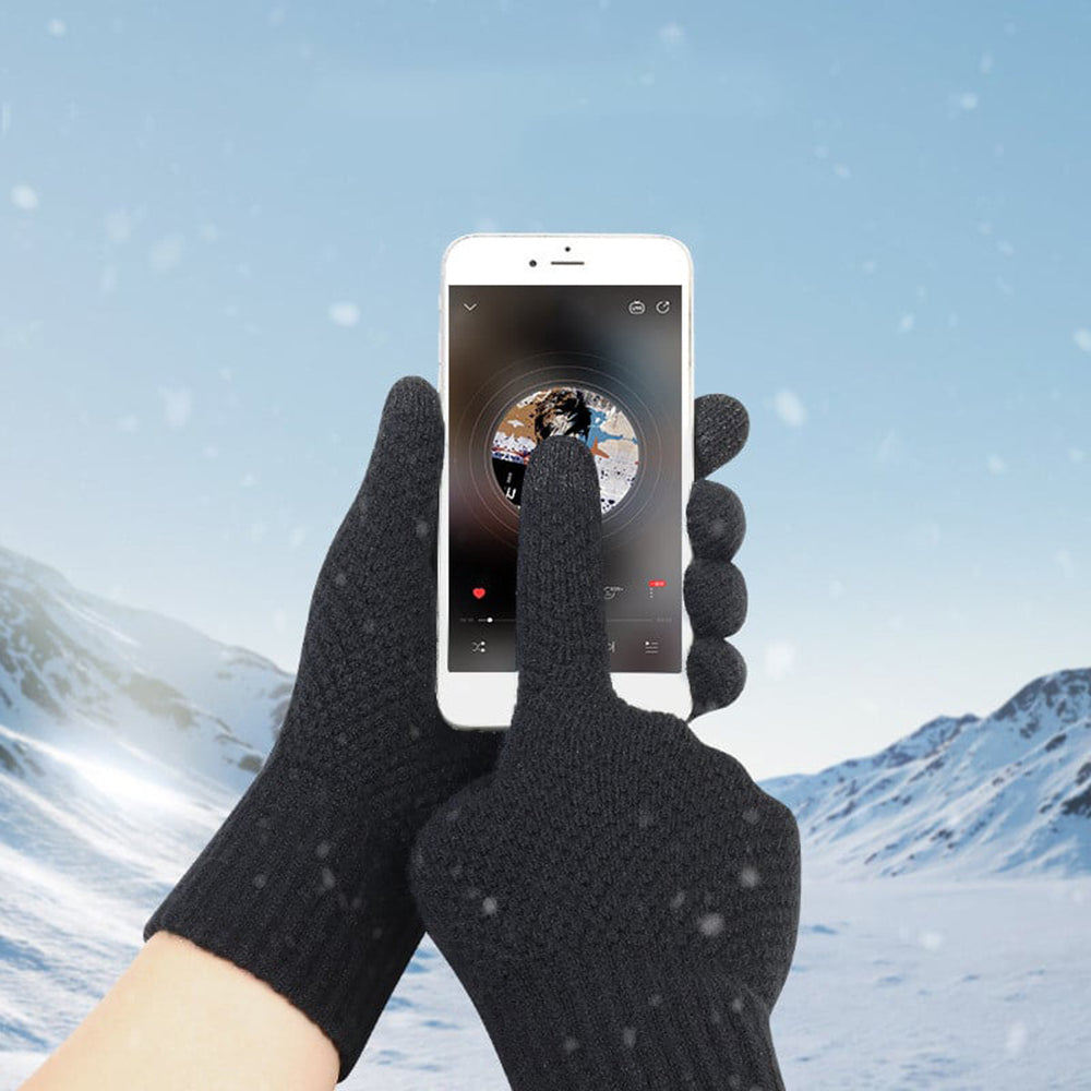 Vinterhansker med berøringsfunksjon for menn Techsuit ST0013, størrelse 22 cm, brun