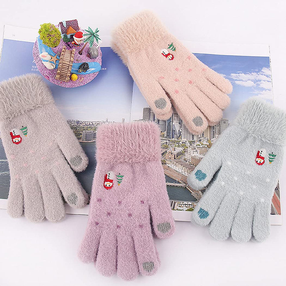 Vinterhansker med berøringsfunksjon for dame Techsuit ST0011, størrelse 17 cm, hvite