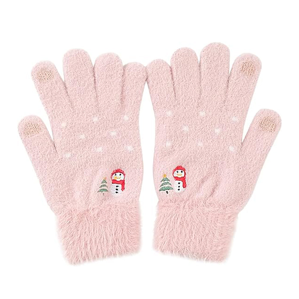 Vinterhansker med berøringsfunksjon for dame Techsuit ST0011, størrelse 17 cm, rosa