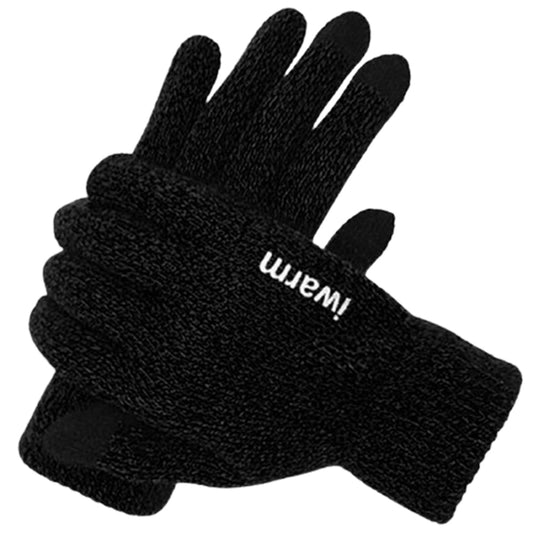 Vinterhansker med berøringsfunksjon Iwarm ST0005, Størrelse 21 cm, Svart