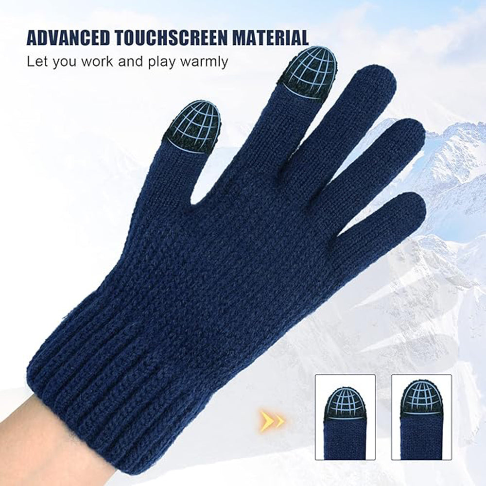Unisex vinterhansker med berøringsfunksjon Techsuit ST0012, størrelse 22 cm, grå