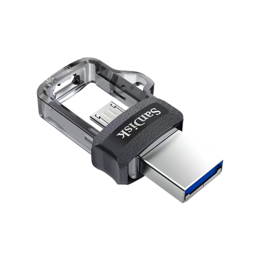 Ekstern Minne USB-A 3.0 / microUSB SanDisk Ultra Dual Drive, 128Gb SDDD3-128G-G46