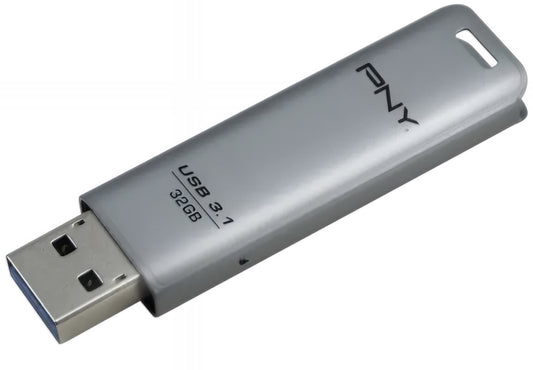 Ekstern minne USB-A 3.1 PNY Elite Steel, 32Gb FD32GESTEEL31G-EF