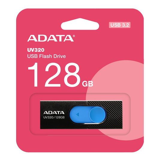 Eksternt minne USB-A 3.2 Adata UV320, 128 Gb AUV320-128G-RBKBL
