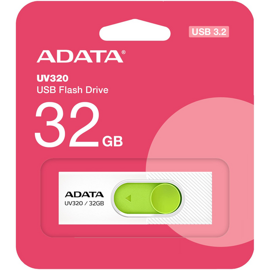 Ekstern Minne USB-A 3.2 Adata UV320, 32Gb AUV320-32G-RWHGN