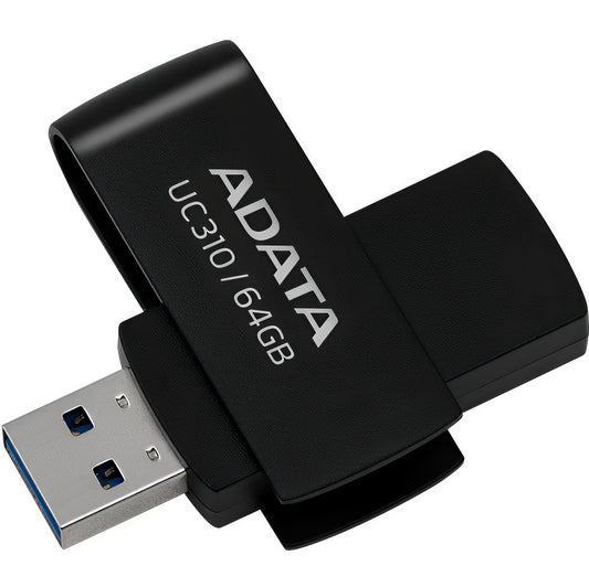 Ekstern minne USB-A 3.2 Adata UC310, 64Gb UC310-64G-RBK