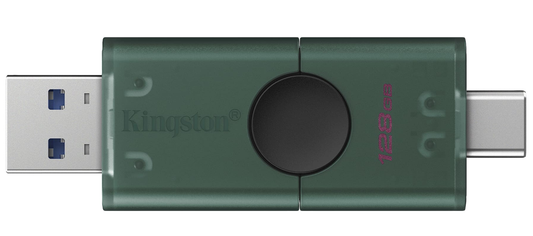 Ekstern lagring USB-A 3.2 / USB-C Kingston Duo, 128Gb DTDEG2/128GB