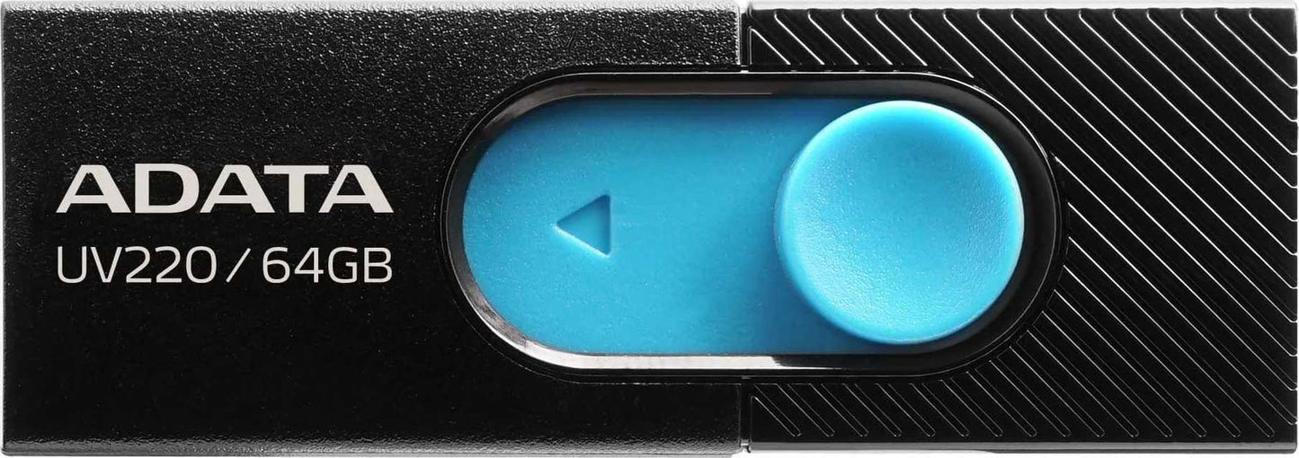 Eksternt USB-A-minne Adata UV220, 64 Gb AUV220-64G-RBKBL