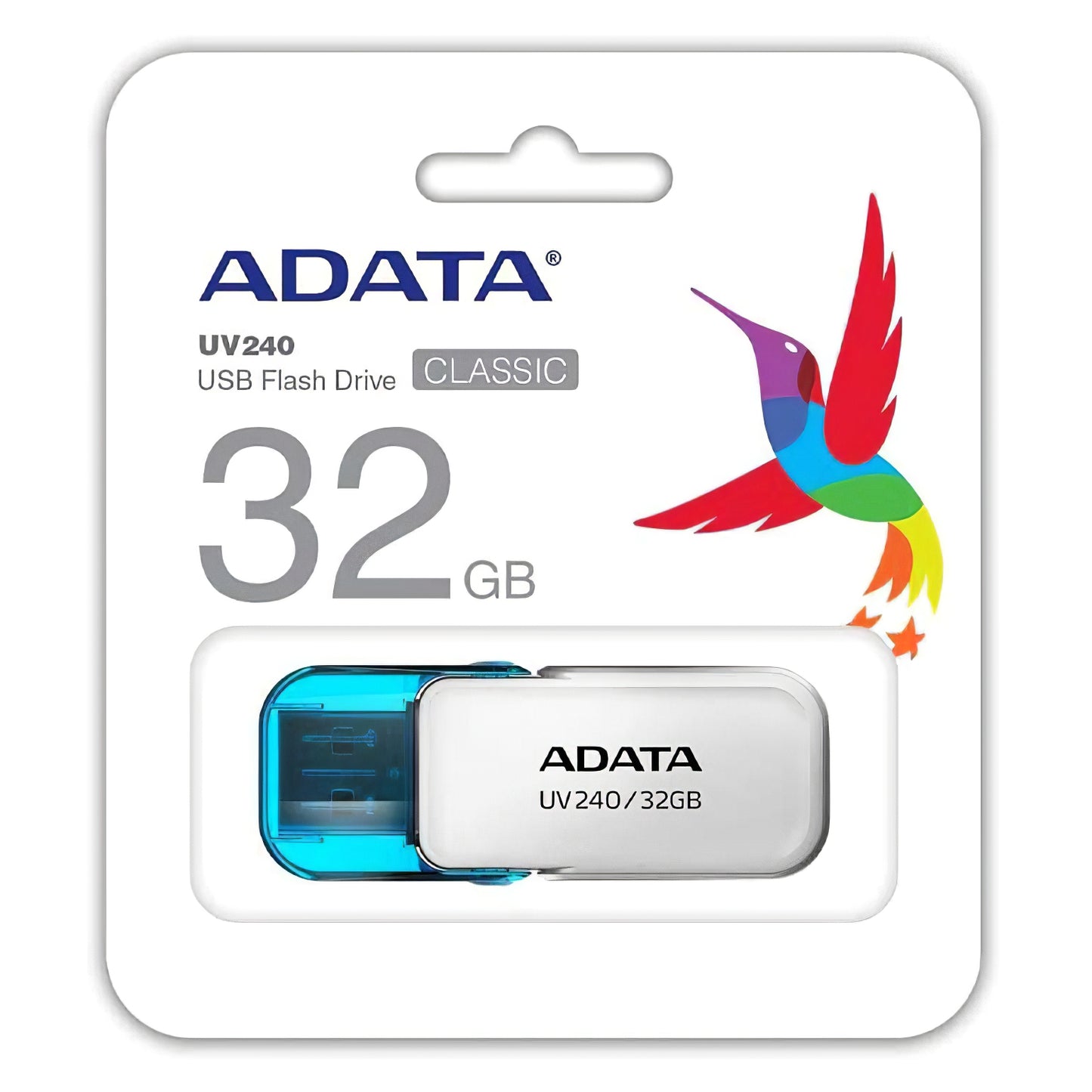 Eksternt USB-A-minne Adata UV240, 32Gb AUV240-32G-RWH