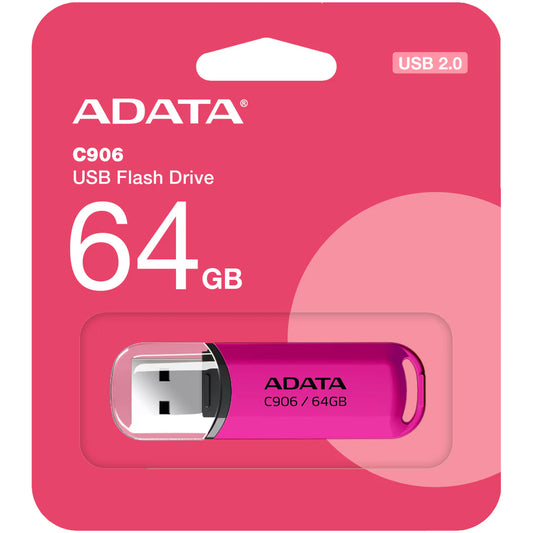 USB-A eksternt minne Adata C906, 64 Gb AC906-64G-RPP