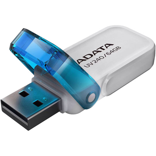 Ekstern USB-A-minnepinne Adata UV240, 64 GB AUV240-64G-RWH