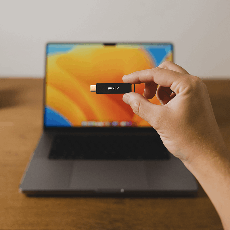 Ekstern USB-C-minne PNY Elite X, 64GB P-FDI64GELTXC-GE