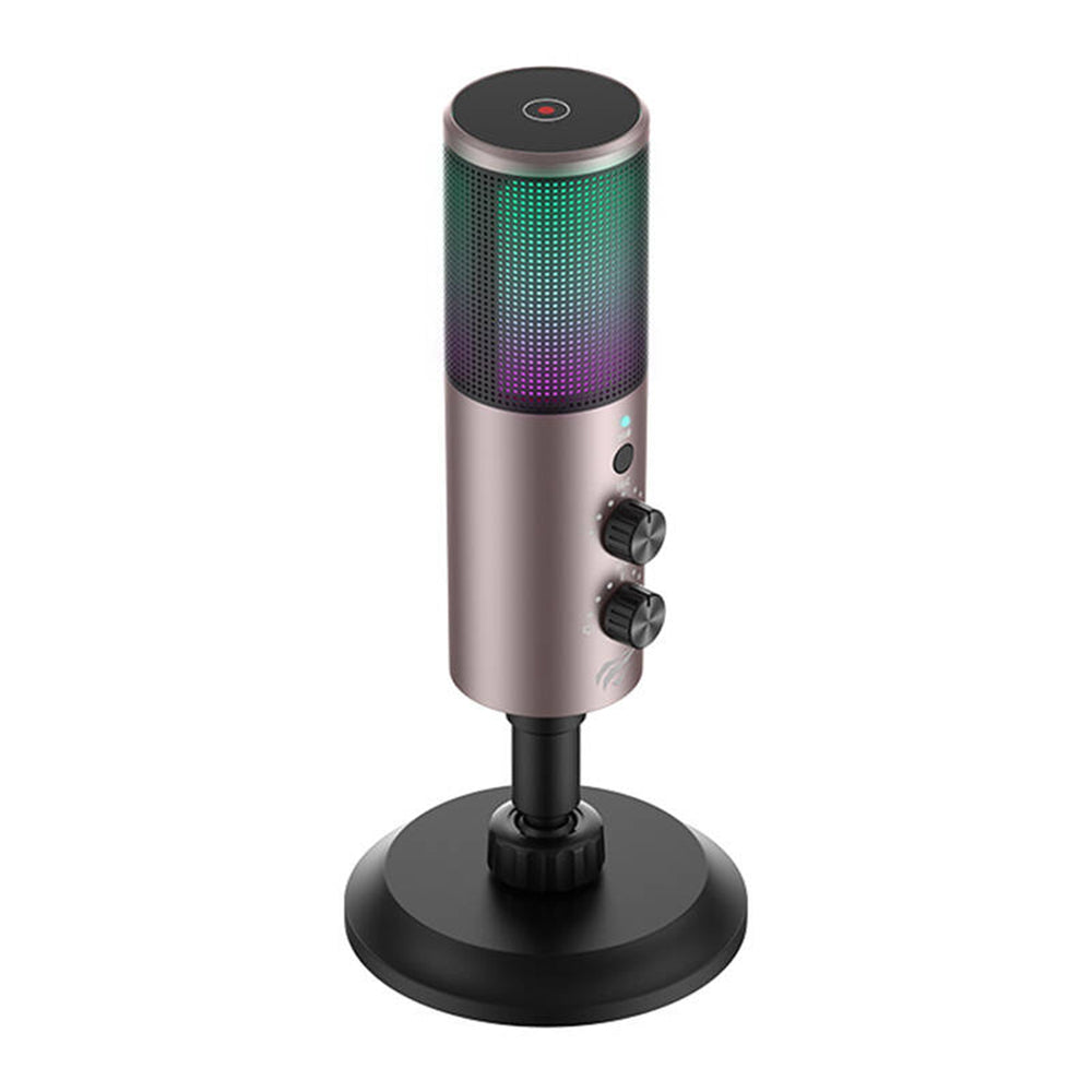 HAVIT GK61 mikrofon, RGB, USB-C, grå