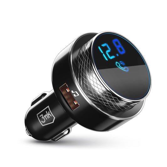 Bluetooth FM-modulator 3MK Hyper Car, 2 x USB-A - 1 x microSD