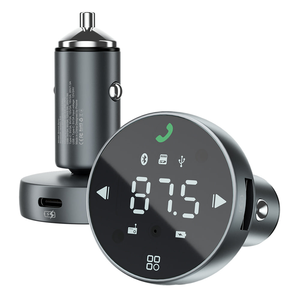 FM Bluetooth-modulator Proove, 1 x USB-A - 1 x USB-C - 1 x microSD FMSS30110003