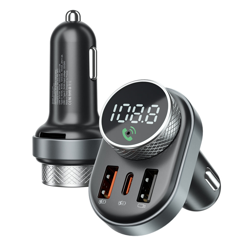 FM Bluetooth-modulator Proove, 2 x USB-A - 1 x USB-C - 1 x microSD FMSL30110001