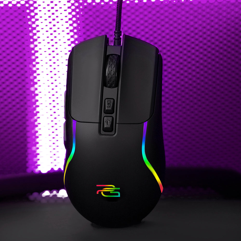 Gamingmus med kabel USB Proove Assembler, RGB, 12400DPI, Svart CMAS00000101