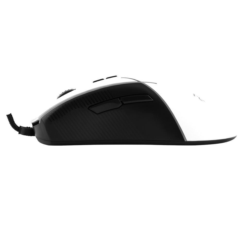 Gamingmus med kabel USB Proove Defiant, RGB, 7200DPI, Hvit CMDE00000101