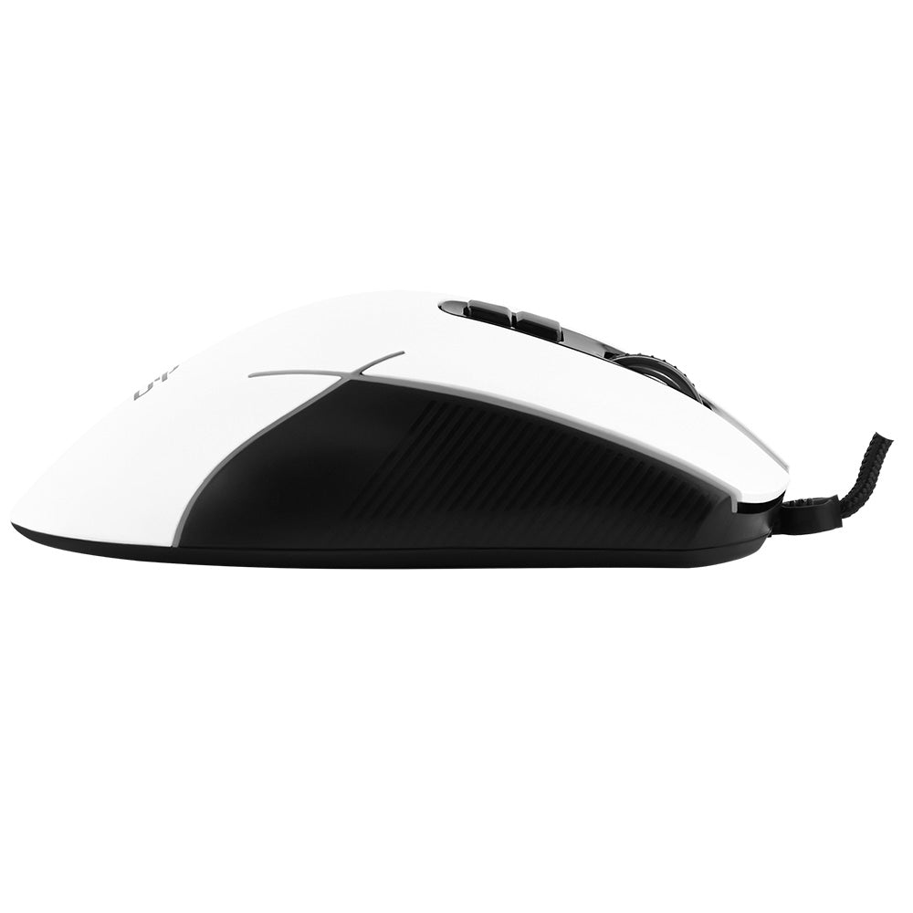 Gamingmus med kabel USB Proove Defiant, RGB, 7200DPI, Hvit CMDE00000101