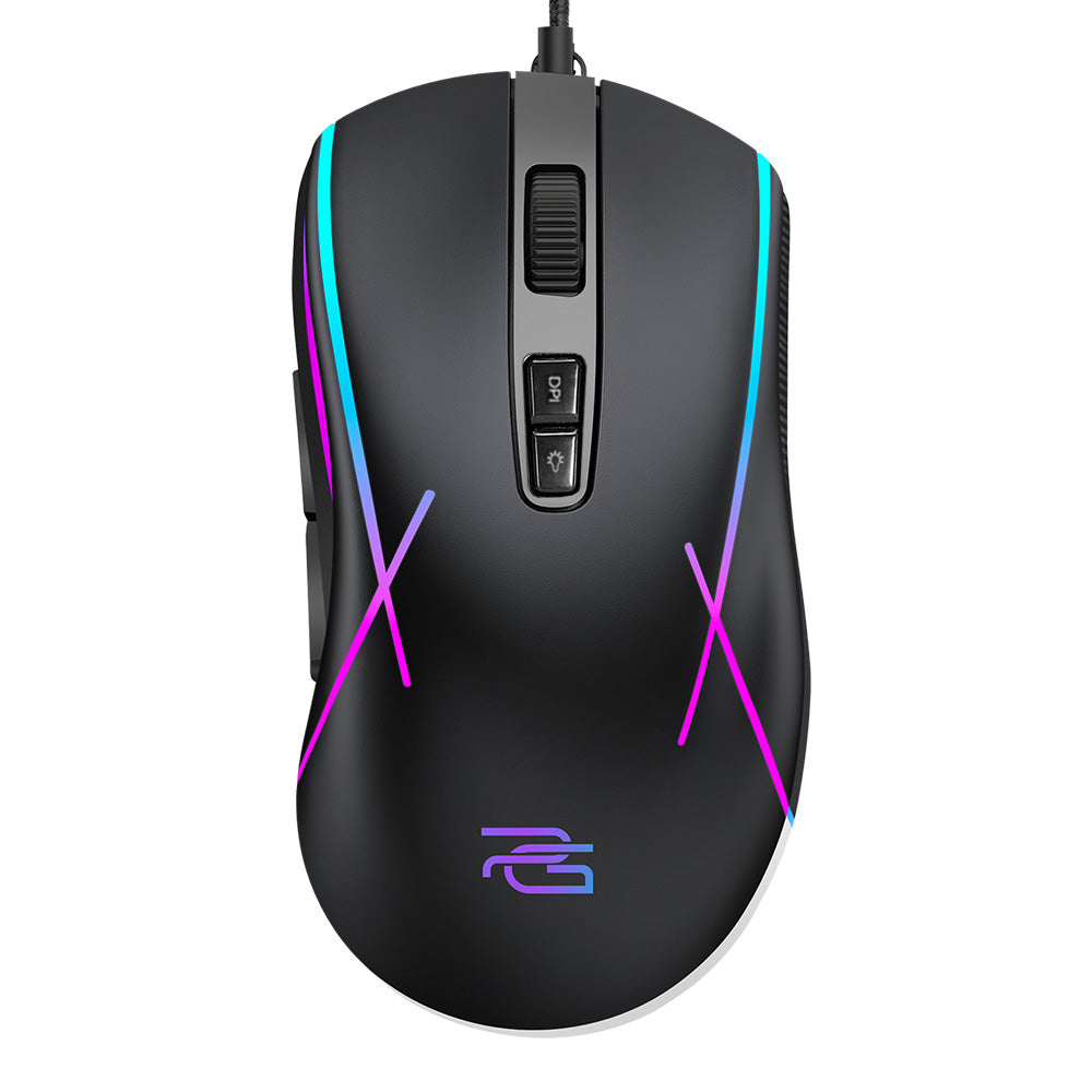 Gamingmus med kabel USB Proove Defiant, RGB, 7200DPI, Svart CMDE00000102