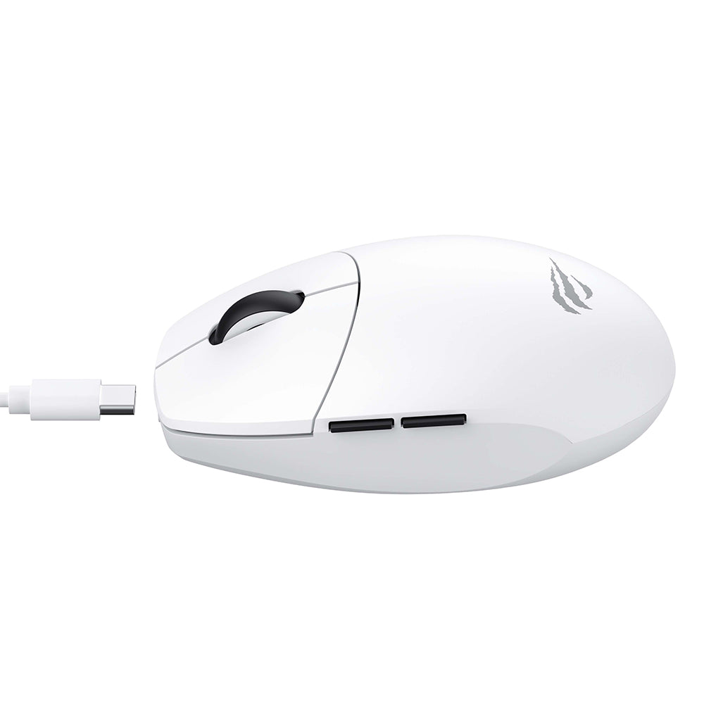 Trådløs Gaming Mus HAVIT MS1039W, 800DPI - 7400DPI, Wi-Fi / Kablet, Hvit