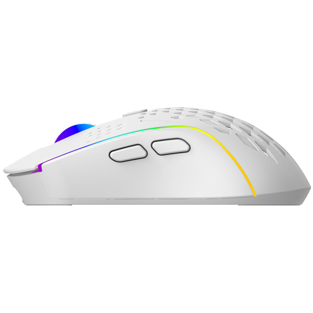 Trådløs Gamingmus Proove Buzz, RGB, 800DPI - 4800DPI, Hvit WMBU00022402