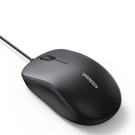 Mouse Wired USB UGREEN MU007, 1200DPI, 1.5m, Svart