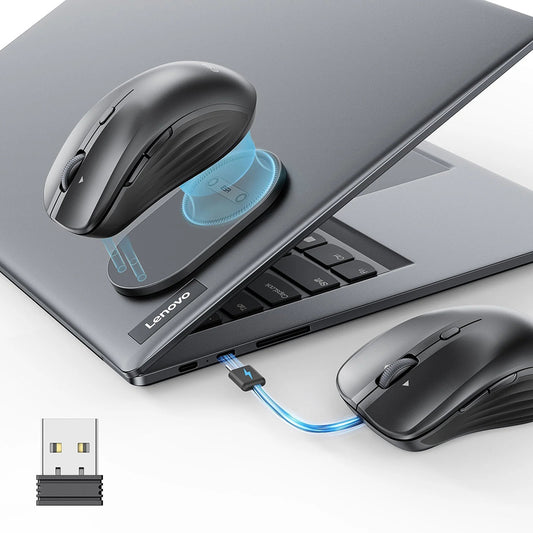 Trådløs mus ESR MagMouse, 800DPI - 4800DPI, BT / Wi-Fi, Grå