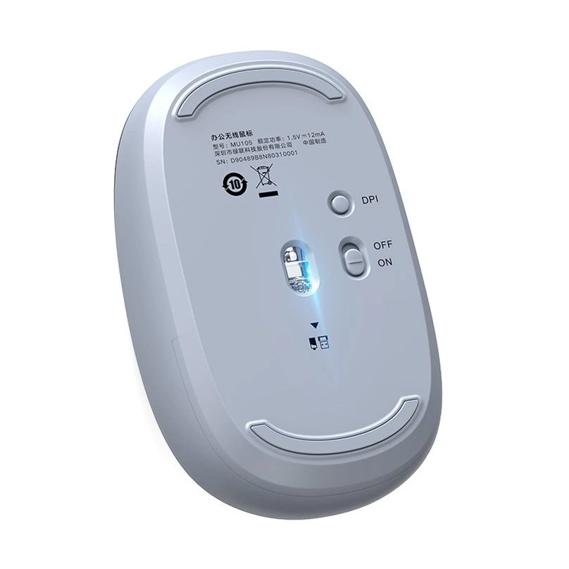 Trådløs mus UGREEN MU105, 2400 DPI, blå