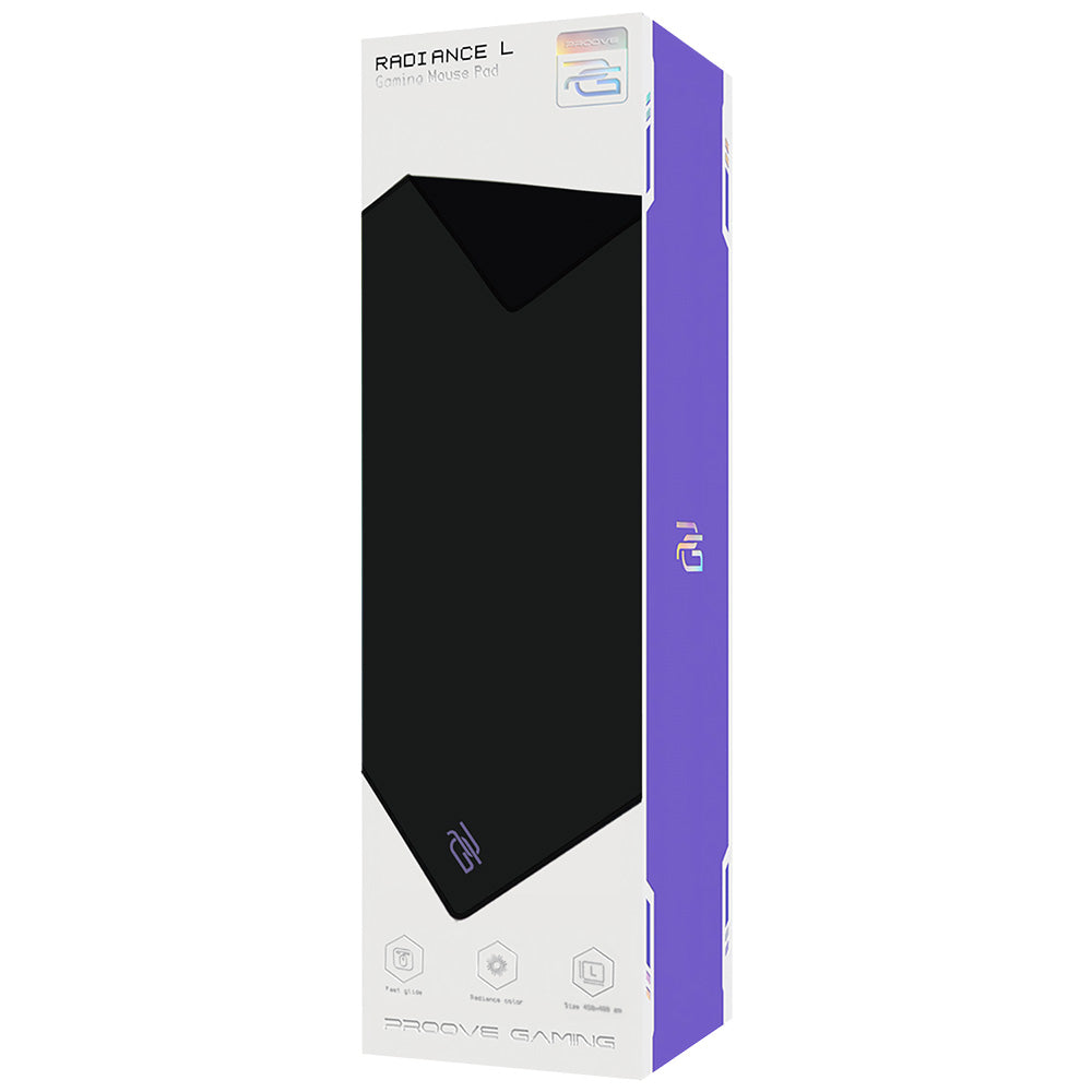 MousePad Proove Radiance, 450mm x 400mm x 3mm, Svart MPRD00200001