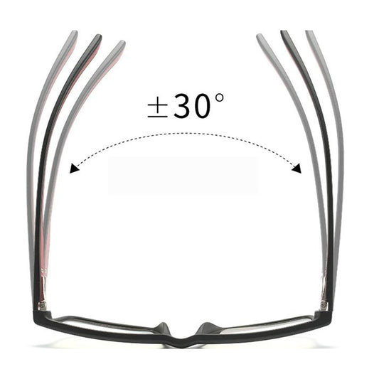 Techsuit F2388 Herre Databriller, Anti-Blått Lys, Svart