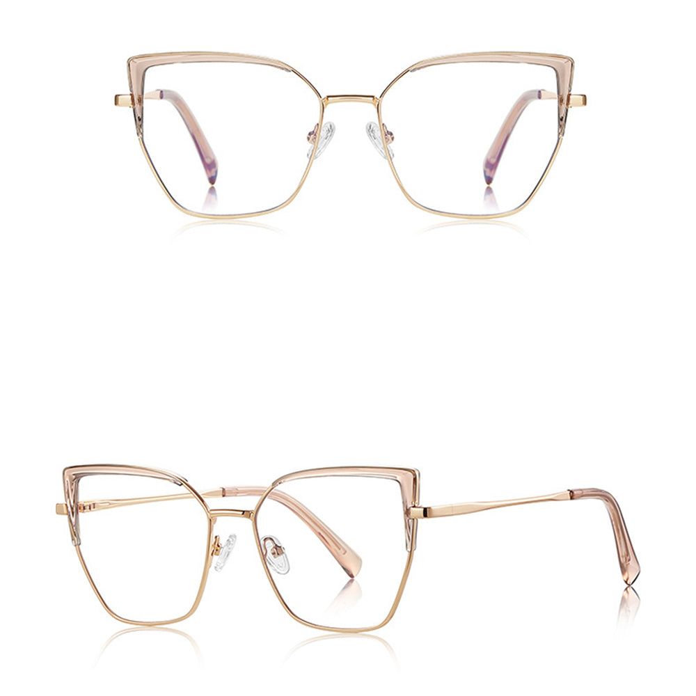 Damebriller for dataskjerm Techsuit 3156, Anti-Blått Lys, Rosa Gull