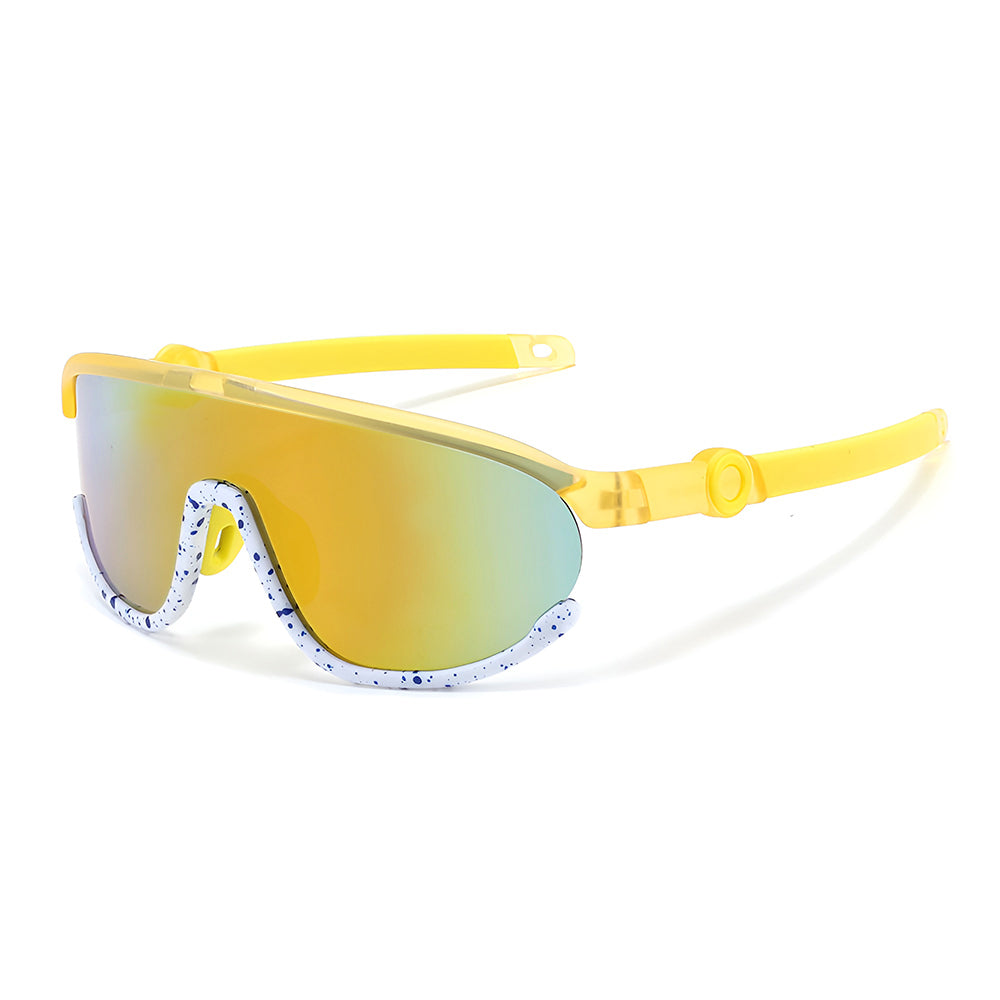 Techsuit 2025 Barne Solbriller, Polariserte, UV-beskyttelse, Gule