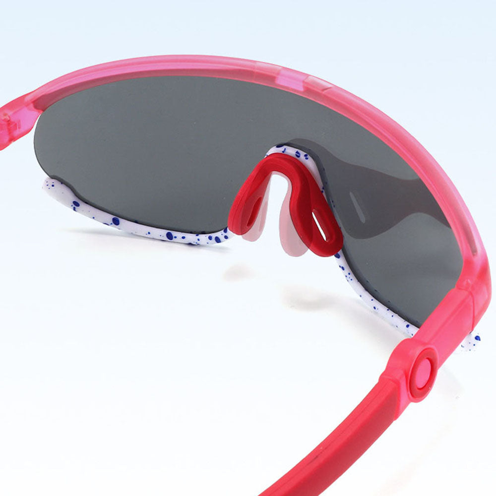 Techsuit 2025 Barne Solbriller, Polariserte, UV-beskyttelse, Rosa