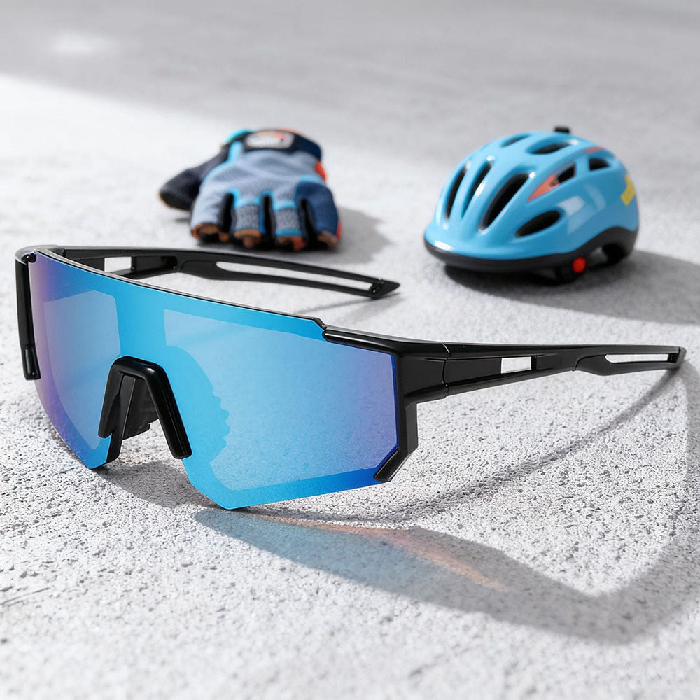 Techsuit R601 Barne Solbriller, Polariserte, UV-beskyttelse, Svart Oransje Gule