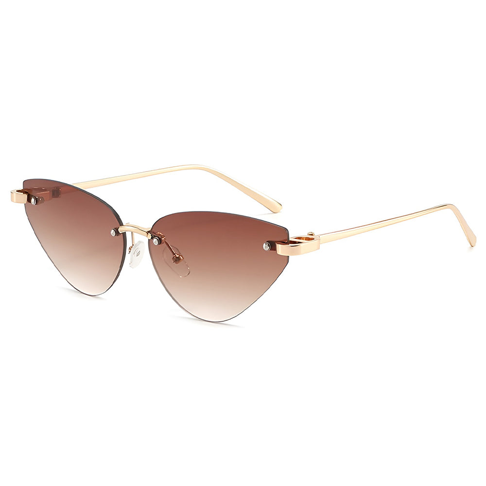 Dame solbriller Techsuit S099, Gullbrune