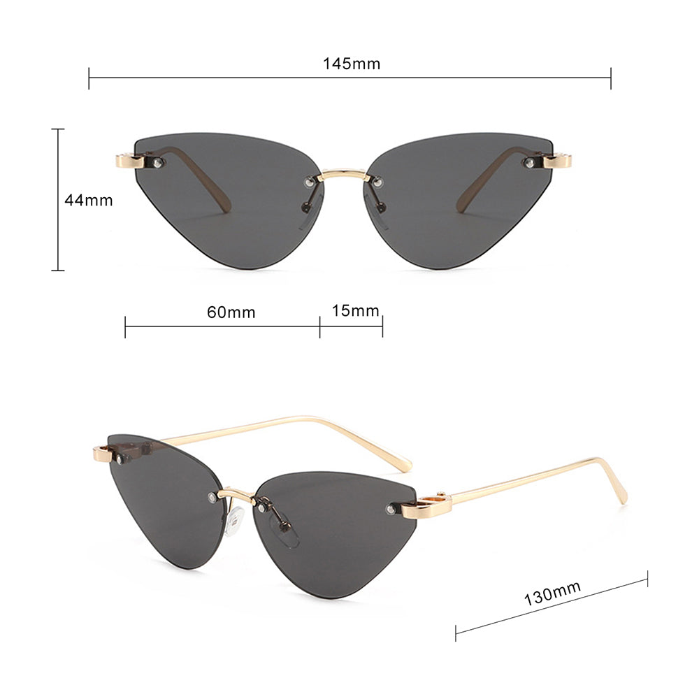 Dame solbriller Techsuit S099, Gullbrune