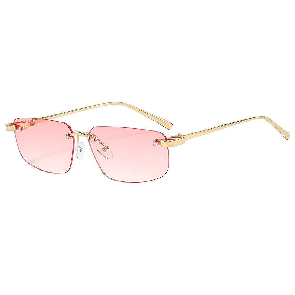 Unisex solbriller Techsuit S098, gull og rosa