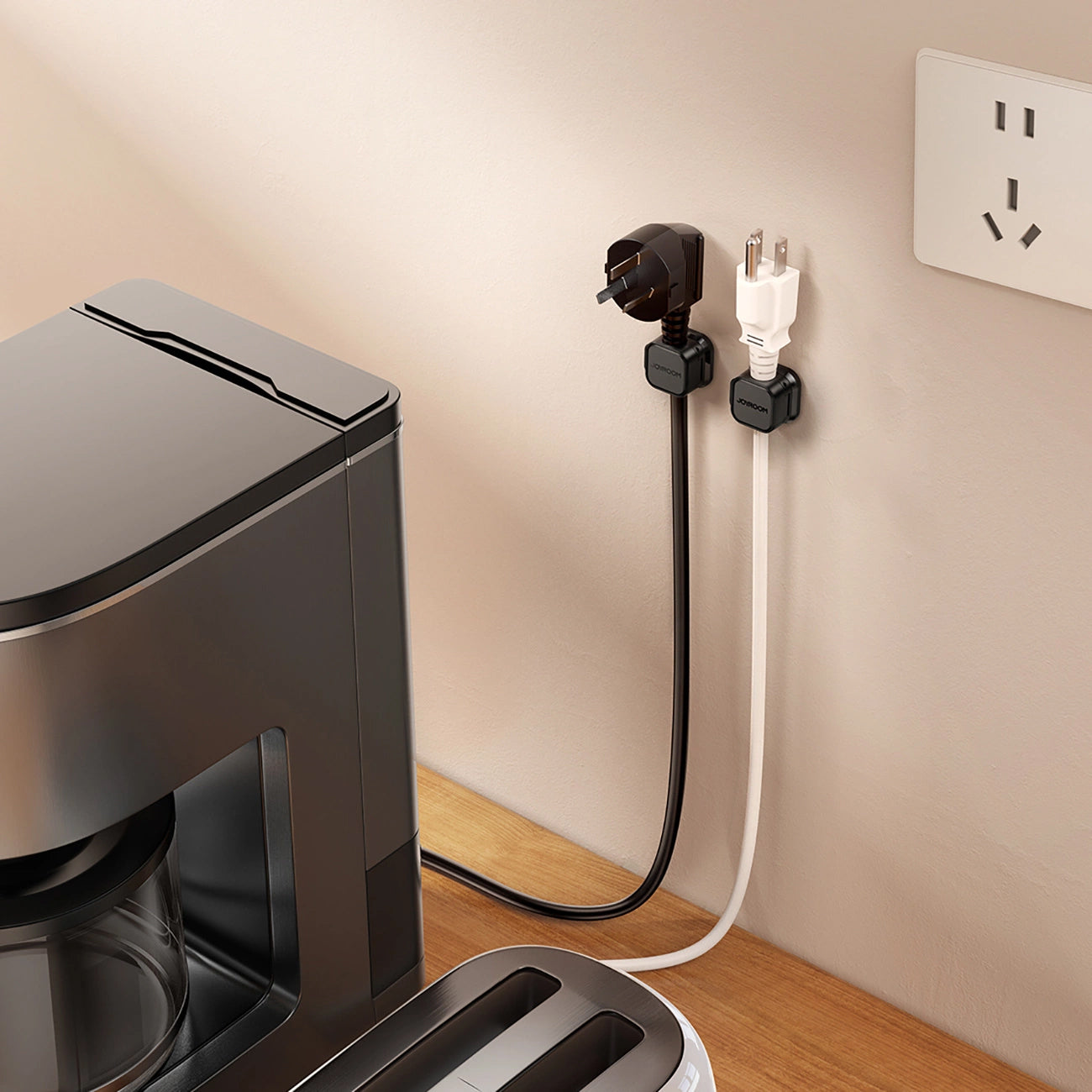 Kabelorganisator Joyroom JR-ZS368, Sett med 3 Stykker, Svart