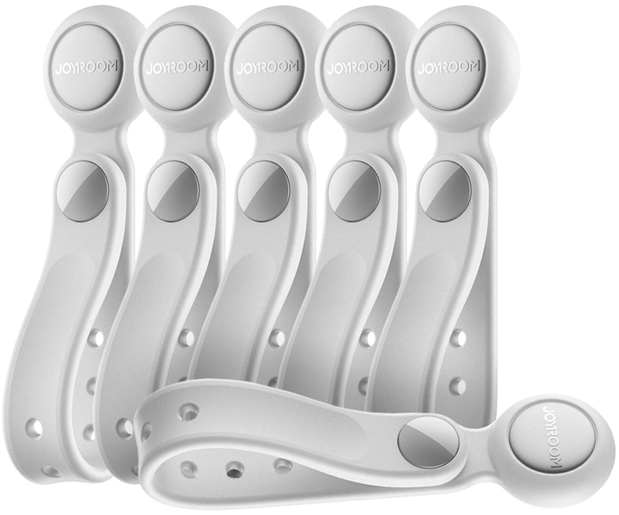 Kabelorganisator Joyroom JR-ZS422, Magnetisk, Sett med 6 Stykker, Hvit