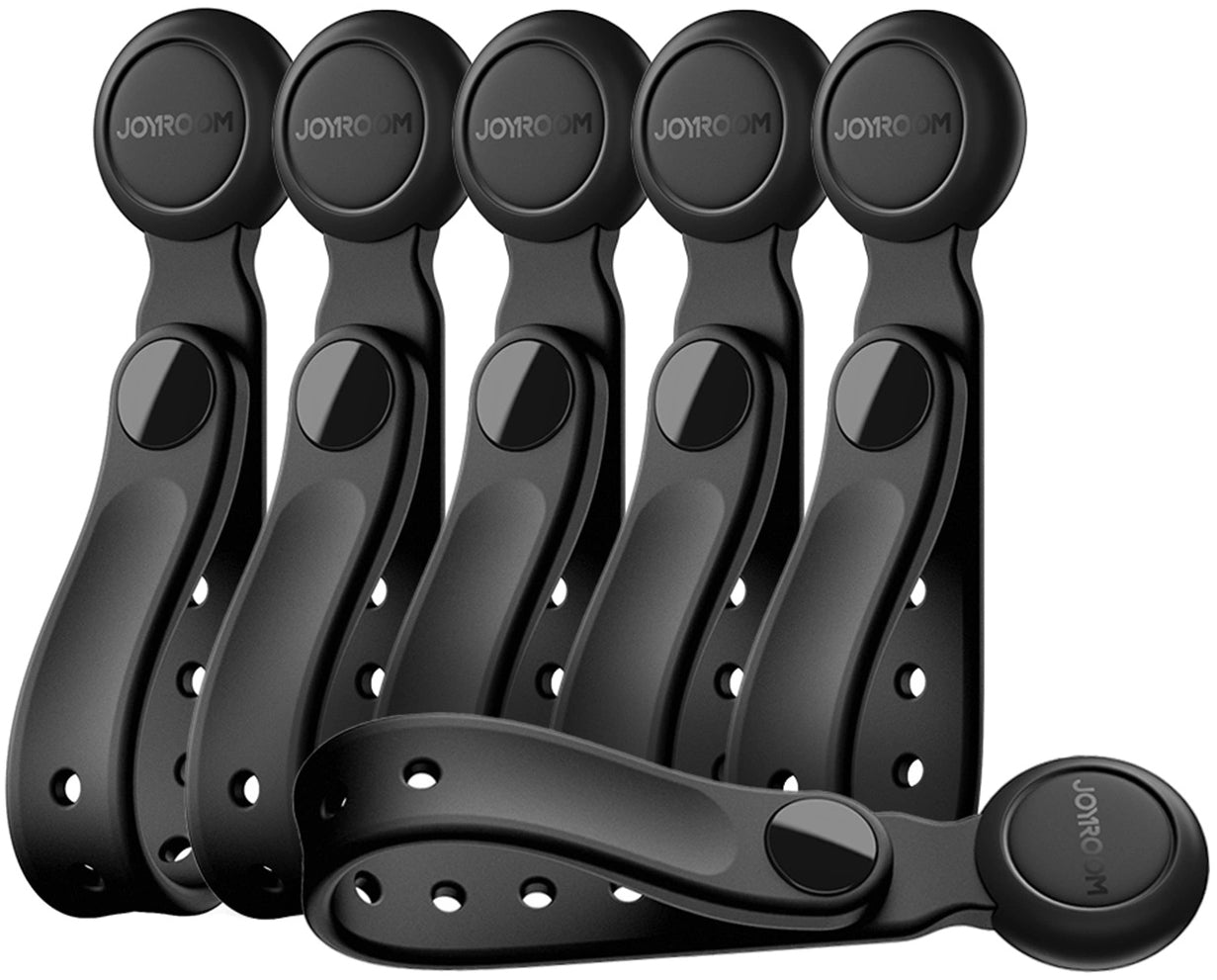 Kabelorganisator Joyroom JR-ZS422, Magnetisk, Sett med 6 Stykker, Svart