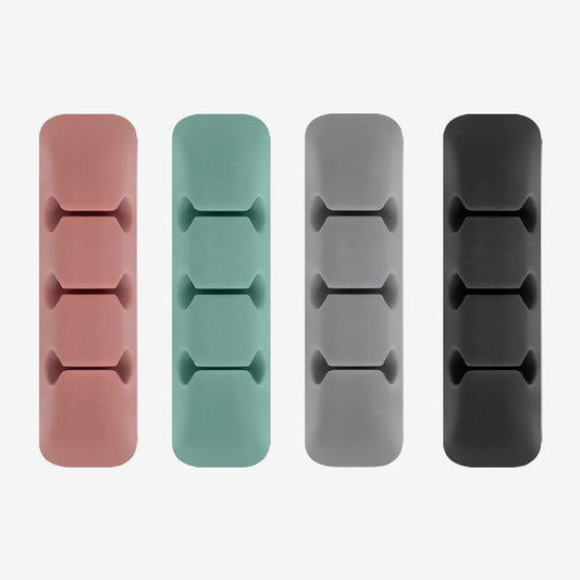 Ringke Kabelorganisator, Sett med 4 stykker, Forskjellige Farger