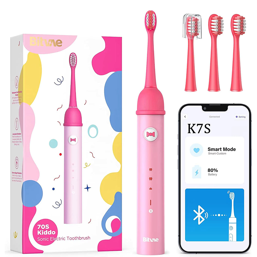 Elektrisk tannbørste Bitvae BVK7S Kids, Rosa