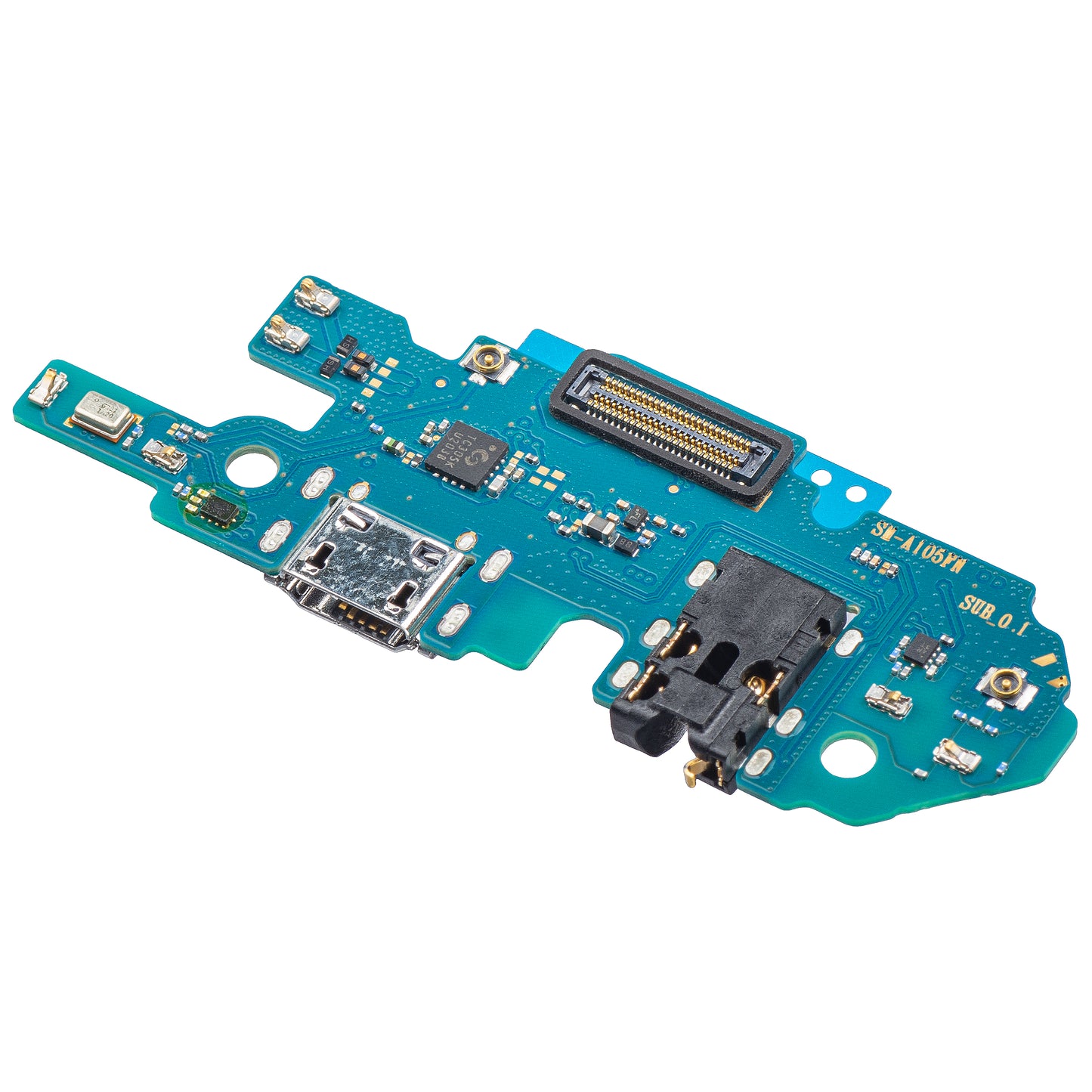 Kort med ladekontakt - lyd - mikrofon Samsung Galaxy A10 A105, Sub 0.1, Service Pack GH96-12719A